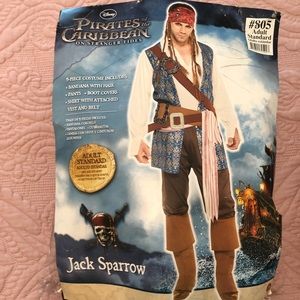 Men’s Jack Sparrow pirate costume adult standard